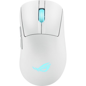 ASUS ROG Keris II Origin WHT rato Jogos Mão direita RF Wireless + Bluetooth + USB Type-A Ótico 42000 DPI
