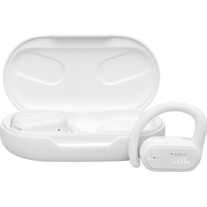 JBL Soundgear Sense Auscultadores True Wireless Stereo (TWS) Gancho de orelha Chamadas Música USB Type-C Bluetooth Branco