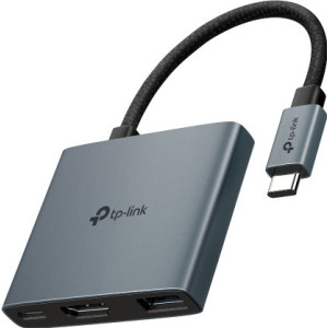 TP-Link UH3020C hub de interface USB Type-C 5000 Mbit s Cinzento