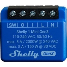 Shelly 1 Mini Gen3 Interruptor inteligente 1P Azul
