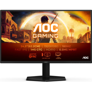 AOC G4 25G42E monitor de ecrã 62,2 cm (24.5") 1920 x 1080 pixels Full HD LED Preto, Vermelho