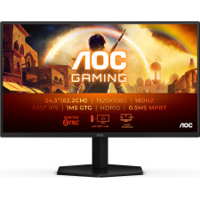 AOC G4 25G42E monitor de ecrã 62,2 cm (24.5") 1920 x 1080 pixels Full HD LED Preto, Vermelho