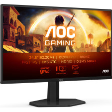 AOC G4 25G42E monitor de ecrã 62,2 cm (24.5") 1920 x 1080 pixels Full HD LED Preto, Vermelho