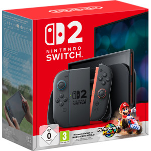 Nintendo Switch 2 + Mario Kart World consola de jogos portáteis 20,1 cm (7.9") 256 GB Ecrã táctil Wi-Fi Preto