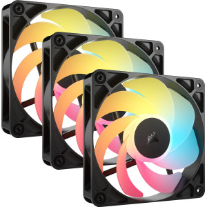 Corsair RS120-R ARGB Caixa de computador Ventoinha 12 cm Preto 3 unidade(s)