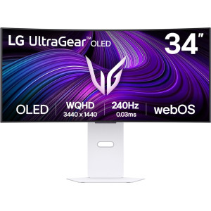 LG 34GX90SA-W monitor de ecrã 86,4 cm (34") 3440 x 1440 pixels Wide Quad HD OLED Branco