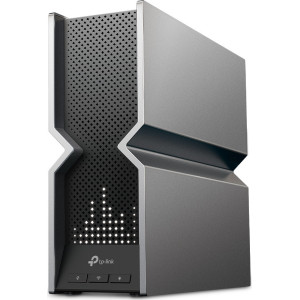 TP-Link Archer BE800 router sem fios Multi-Gigabit Ethernet Tri-band (2.4 GHz   5 GHz   6 GHz) Preto, Aço inoxidável