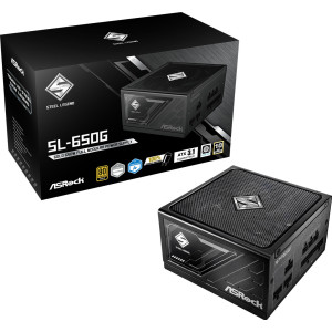 Asrock SL-650G Steel Legend fonte de alimentação 650 W 20+4 pin ATX ATX Preto