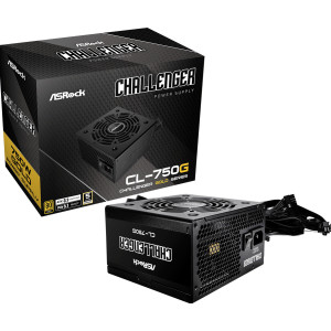 Asrock Challenger CL-750G fonte de alimentação 750 W 20+4 pin ATX ATX Preto