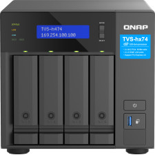 QNAP TVS-H474 NAS Tower Intel® Pentium® G7400 8 GB DDR4 0 TB QuTS hero Preto