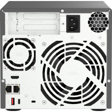 QNAP TVS-H474 NAS Tower Intel® Pentium® G7400 8 GB DDR4 0 TB QuTS hero Preto