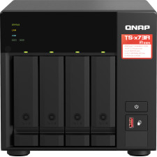 QNAP TS-473A + QSW-1105-5T Bundle Pack NAS Tower Ryzen Embedded V1500B 8 GB DDR4 0 TB QNAP Turbo System Preto