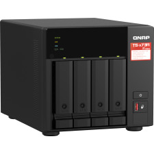 QNAP TS-473A + QSW-1105-5T Bundle Pack NAS Tower Ryzen Embedded V1500B 8 GB DDR4 0 TB QNAP Turbo System Preto