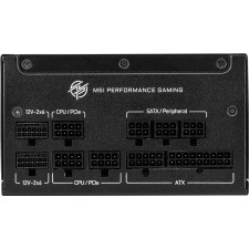 MSI MPG A1250GS PCIE5 fonte de alimentação 1250 W 20+4 pin ATX ATX Preto