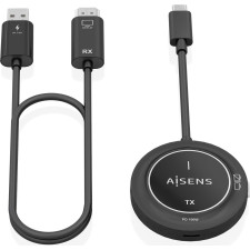 AISENS ASWL-H2KC30M004-BK extensão AV Transmissor e recetor AV Preto