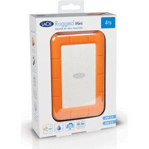 LaCie Rugged Mini disco externo 2 TB 5400 RPM Micro-USB B 3.2 Gen 1 (3.1 Gen 1) Laranja, Prateado