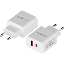 AISENS A110-0681 carregador de dispositivos móveis Câmara digital, Telemóvel, Computador portátil, Smartphone, Tablet Branco AC