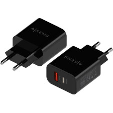 AISENS A110-0682 carregador de dispositivos móveis Câmara digital, Telemóvel, Computador portátil, Smartphone, Tablet Preto AC