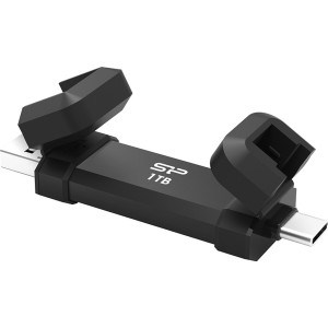 Silicon Power DS72 unidade de memória USB 1 TB USB Type-A   USB Type-C 3.2 Gen 2 (3.1 Gen 2) Preto