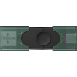 Kingston Technology DataTraveler DuoG2 unidade de memória USB 128 GB USB Type-A   USB Type-C 3.2 Gen 1 (3.1 Gen 1) Preto, Verde