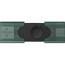 Kingston Technology DataTraveler DuoG2 unidade de memória USB 128 GB USB Type-A   USB Type-C 3.2 Gen 1 (3.1 Gen 1) Preto, Verde