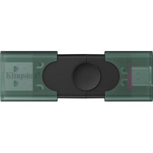 Kingston Technology DataTraveler DuoG2 unidade de memória USB 256 GB USB Type-A   USB Type-C 3.2 Gen 1 (3.1 Gen 1) Preto, Verde