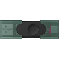 Kingston Technology DataTraveler DuoG2 unidade de memória USB 256 GB USB Type-A   USB Type-C 3.2 Gen 1 (3.1 Gen 1) Preto, Verde