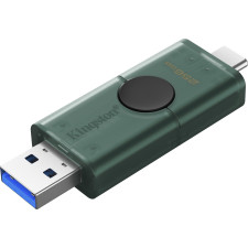 Kingston Technology DataTraveler DuoG2 unidade de memória USB 256 GB USB Type-A   USB Type-C 3.2 Gen 1 (3.1 Gen 1) Preto, Verde
