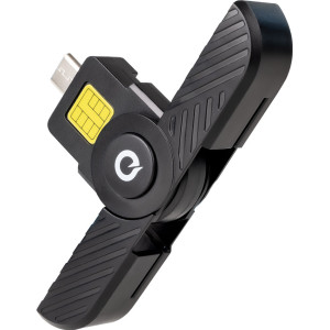 TooQ TQR-3011B leitor de smart card USB Type-C Preto