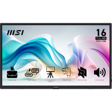 MSI PRO MP165 E6 TV Monitor Portátil Preto 39,6 cm (15.6") LED 1920 x 1080 pixels