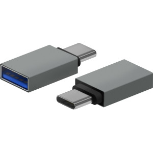 AISENS A108-0718 adaptador para cabos USB-C USB-A Cinzento