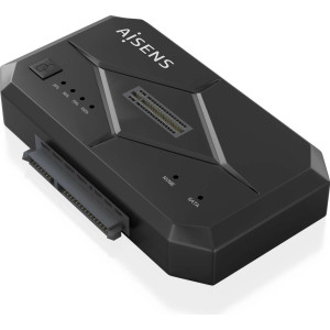 AISENS ASDS-M2SATA04B Docking Station para Discos Rígidos USB 3.2 Gen 1 (3.1 Gen 1) Type-C Preto