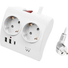 Ewent EW3870 extensão elétrica 1,5 m 3 tomada(s) CA Interior Branco