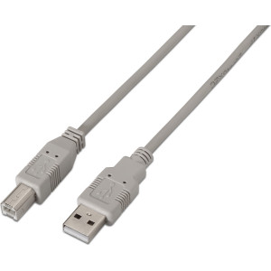 AISENS A101-0004 cabo USB USB 2.0 4,5 m USB A USB B Bege
