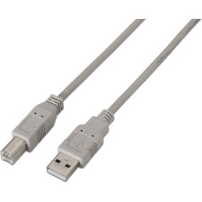 AISENS A101-0004 cabo USB USB 2.0 4,5 m USB A USB B Bege