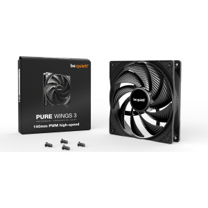 be quiet! Pure Wings 3 140mm PWM high-speed Caixa de computador Ventoinha 14 cm Preto 1 unidade(s)