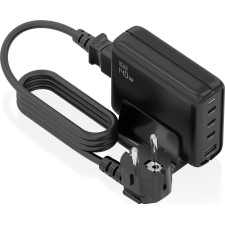 AISENS ASCH-140W4P056-BK carregador de dispositivos móveis Universal Preto AC Carregamento rápido Interior