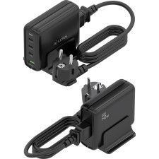 AISENS ASCH-140W4P056-BK carregador de dispositivos móveis Universal Preto AC Carregamento rápido Interior