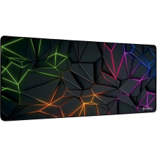 SUBBLIM Neon Obsidian XL Tapete Gaming Preto, Multicor
