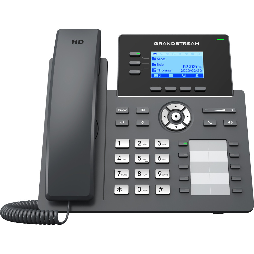 Grandstream Networks GRP2604 telefone IP Preto 3 linhas LCD Grandstream Networks GRP2604 telefone IP Preto 3 linhas LCD