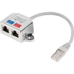 Lanberg AD-0026-S multiplicador de rede Prateado