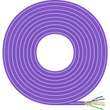 AISENS A135-0747 cabo de rede Violeta 100 m Cat6 U UTP (UTP)