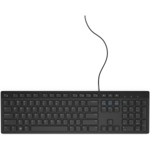 DELL Teclado com fios — KB216 - EUA Internacional (QWERTY) - preto