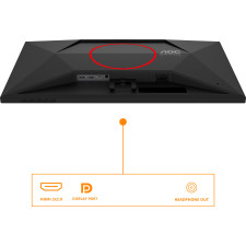 AOC G4 27G4HRE monitor de ecrã 68,6 cm (27") 1920 x 1080 pixels Full HD LED Preto, Vermelho