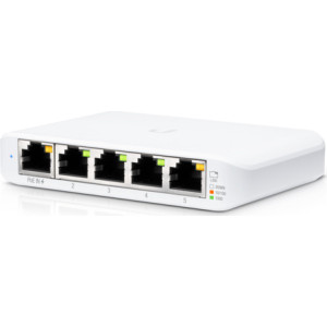 Ubiquiti UniFi Switch Flex Mini (5-pack) Gerido Gigabit Ethernet (10 100 1000) Power over Ethernet (PoE) Branco