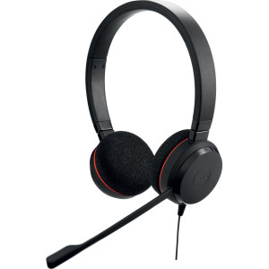 Jabra Evolve 20 Auscultadores Com fios Fita de cabeça Escritório Call center USB Type-A Preto