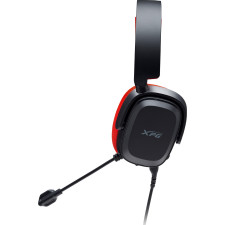 XPG PRECOG STUDIO Auscultadores Com fios Fita de cabeça Jogos USB Type-C Preto, Vermelho