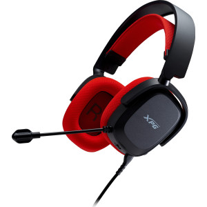 XPG PRECOG STUDIO Auscultadores Com fios Fita de cabeça Jogos USB Type-C Preto, Vermelho