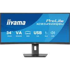iiyama ProLite XCB3494WQSU-B1 monitor de ecrã 86,4 cm (34") 3440 x 1440 pixels UltraWide Quad HD LED Preto