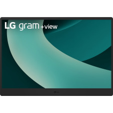 LG 17MT70 Monitor portátil Preto, Aço inoxidável 43,2 cm (17") LED 2560 x 1600 pixels